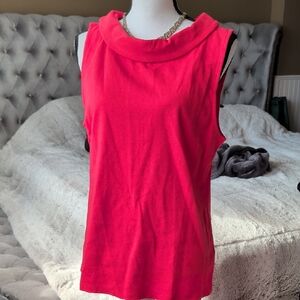 Talbots Vibrant Red Sleeveless Tank Top